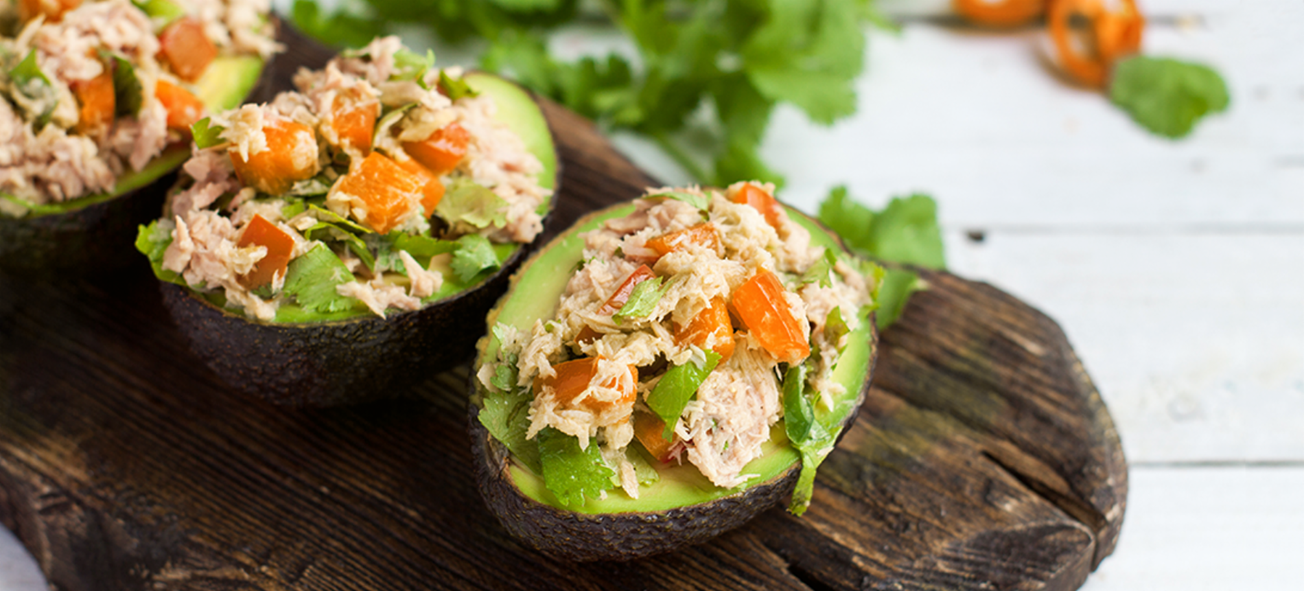 Palta rellena con atún